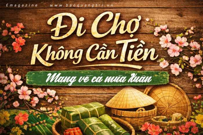 Đi chợ không cần tiền… mang về cả mùa xuân