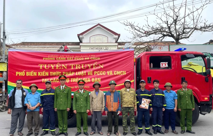 Bảo đảm an toàn trong phòng cháy, chữa cháy dịp Tết Nguyên đán Bính Ngọ 2026