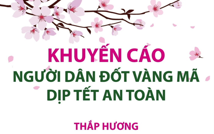 Khuyến cáo người dân thắp hương và đốt vàng mã dịp Tết an toàn