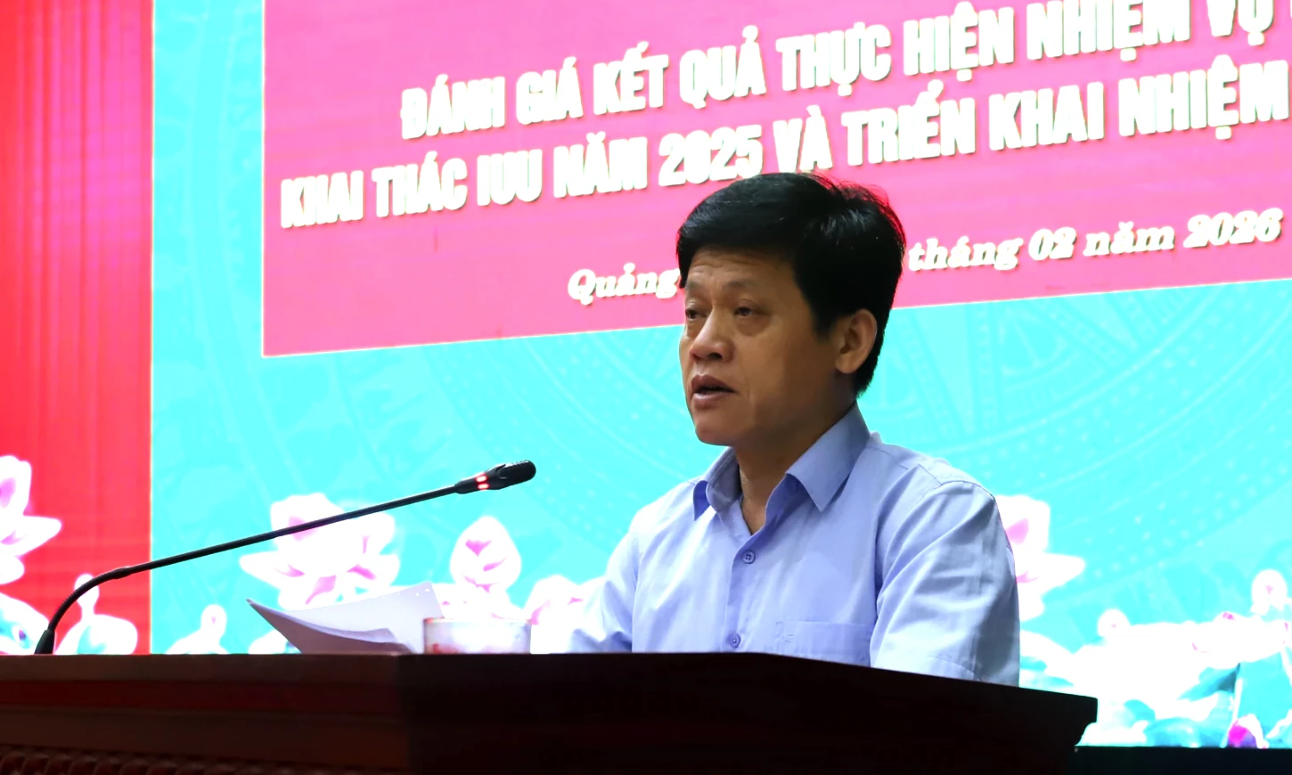 Đồng chí Phó Chủ tịch UBND tỉnh Lê Văn Bảo phát biểu chỉ đạo tại hội nghị - Ảnh: T.L