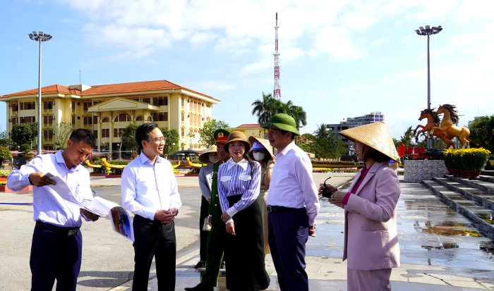 Phường Đồng Hới bảo đảm mỹ quan, tạo không khí vui tươi, sôi nổi trong dịp đón Tết cổ truyền