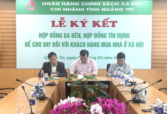 Ký kết hợp đồng cho vay mua nhà ở xã hội