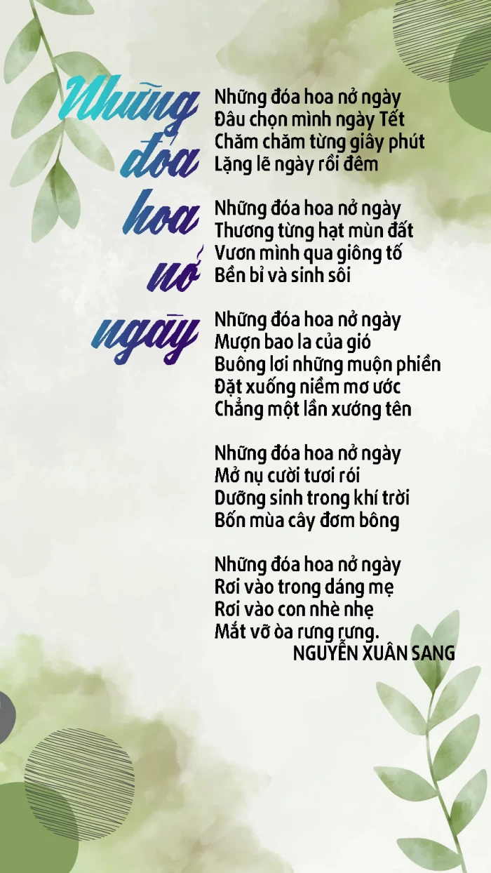 Những đóa hoa nở ngày