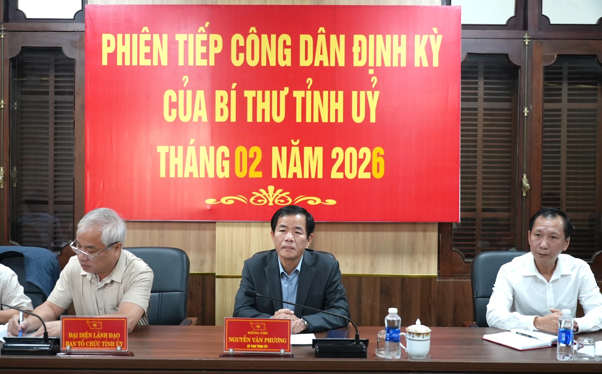 Đồng chí Nguyễn Văn Phương, Bí thư Tỉnh ủy kết luận phiên tiếp công dân - Ảnh: T.Đ