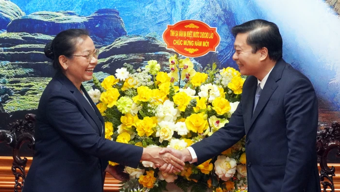 Đồng chí Chủ tịch UBND tỉnh tiếp các đoàn đại biểu thăm và chúc Tết tỉnh Quảng Trị