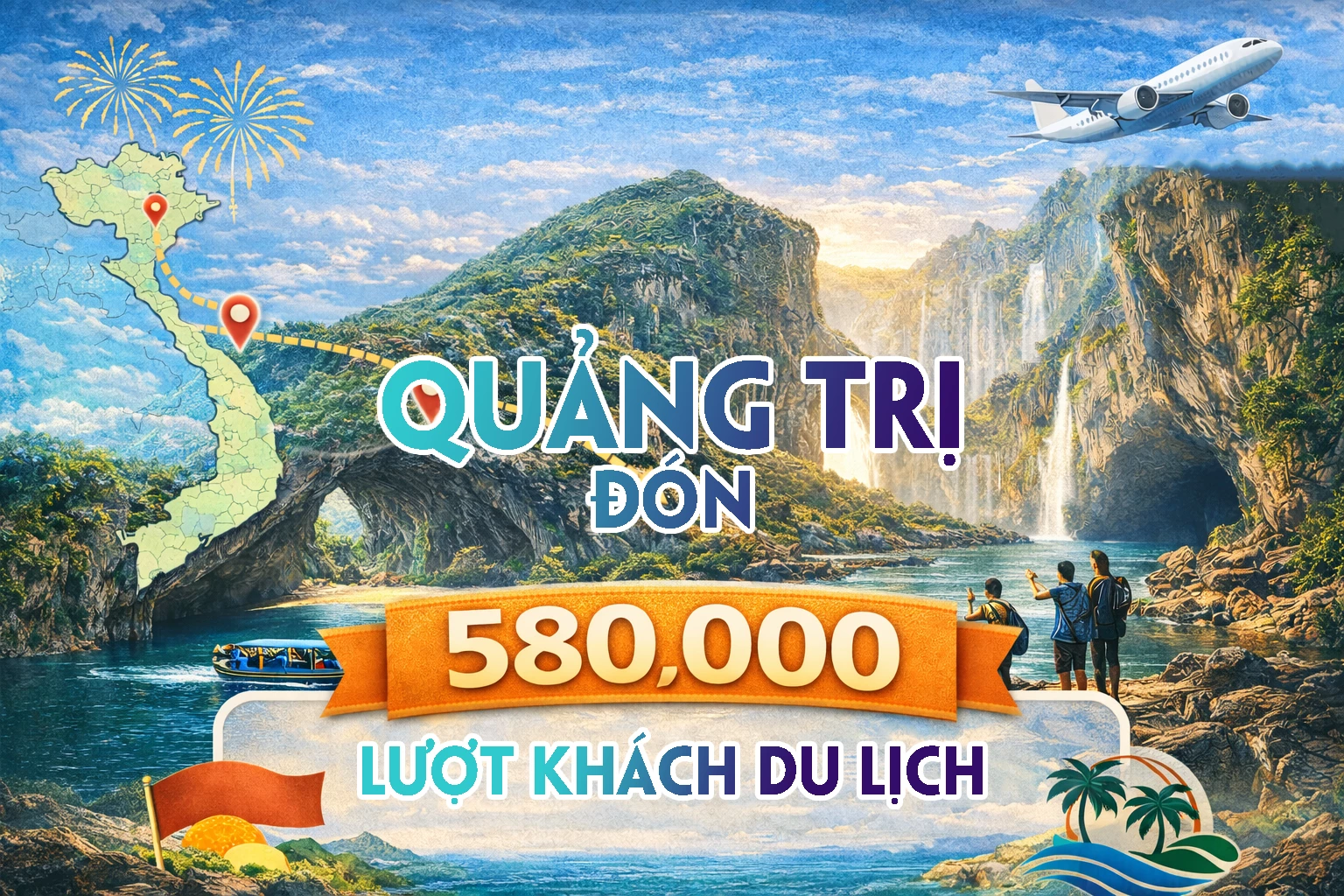 Quảng Trị đón 580.000 lượt khách du lịch trong tháng 1/2026
