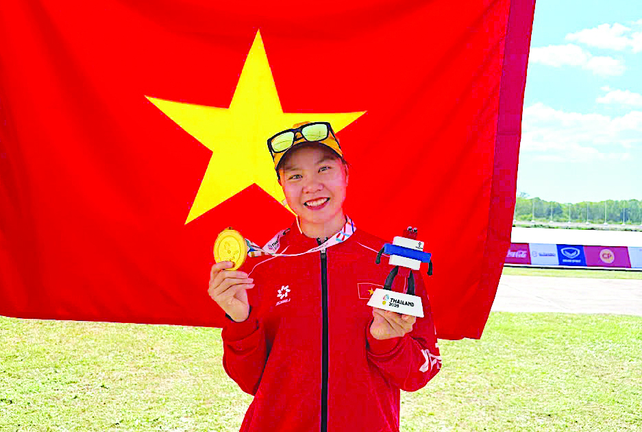 Vận động viên Trần Thị Thu Hằng - Ảnh: Q.N