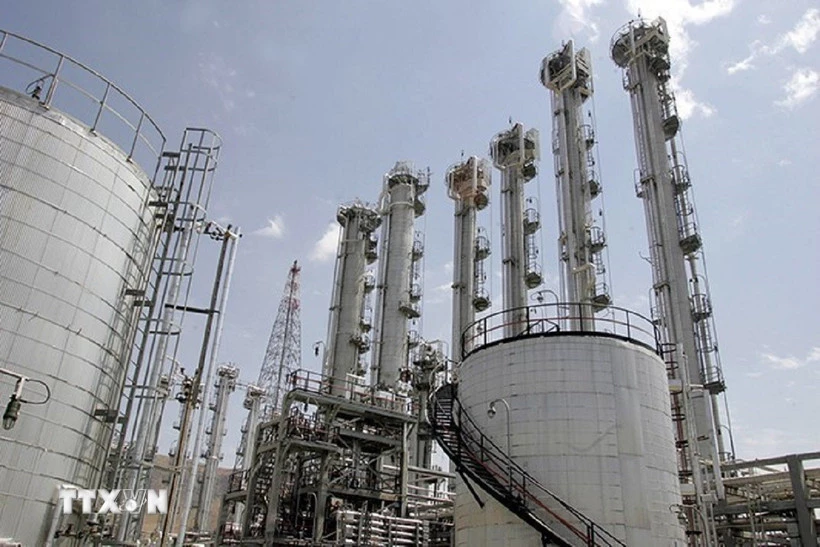 Quang cảnh lò phản ứng nghiên cứu nước nặng Arak ở huyện Khondab, tỉnh Markazi, Iran. (Ảnh: The Times of Israel/TTXVN)