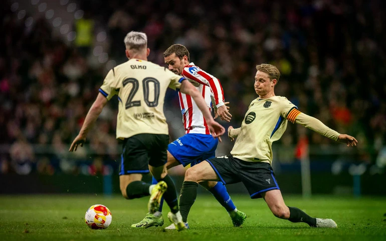 Hàng công Atletico Madrid thi đấu thăng hoa. (Ảnh: Barca FC)