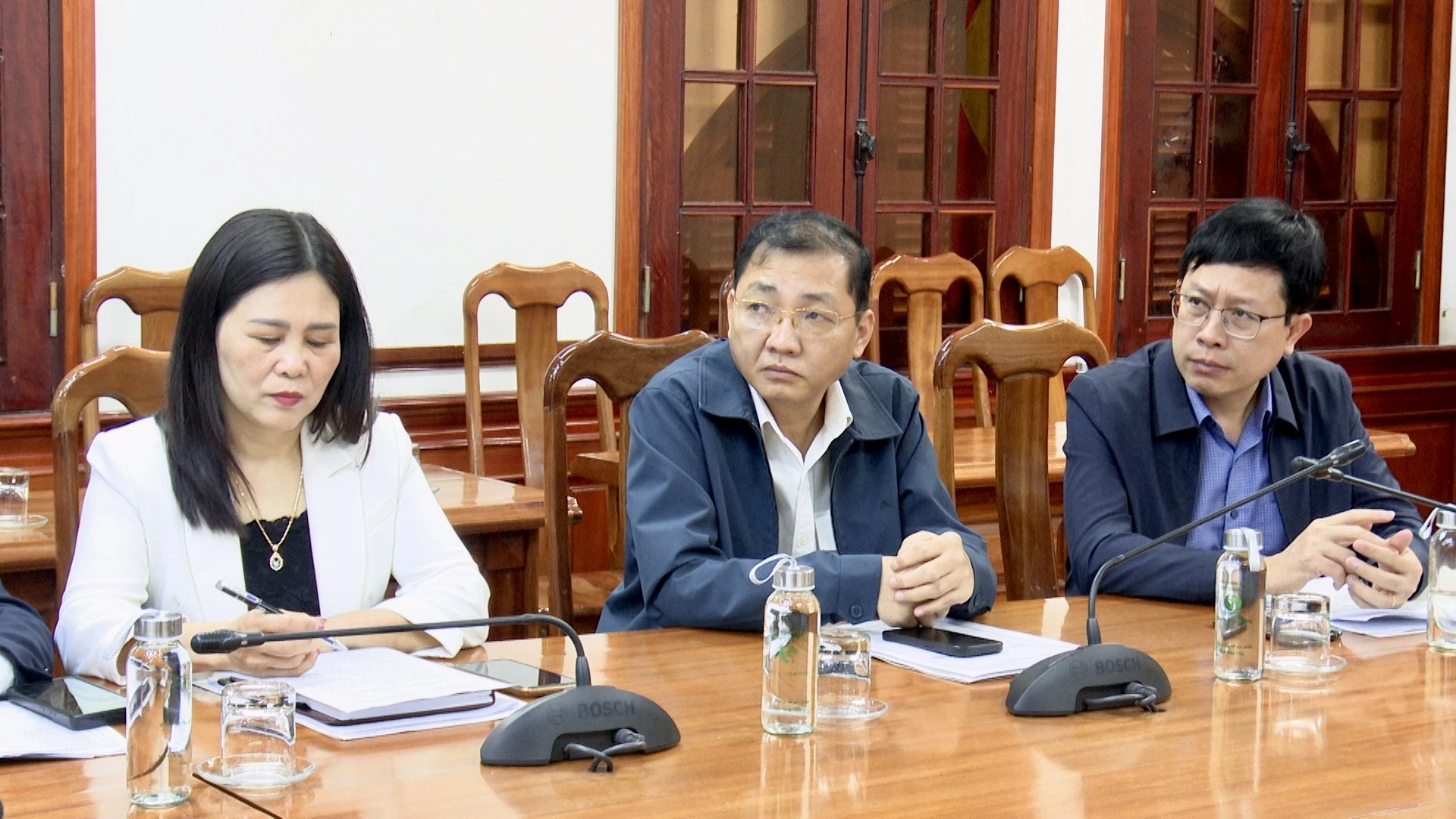 Đại biểu dự hội nghị tại điểm cầu Quảng Trị - Ảnh: Q.N