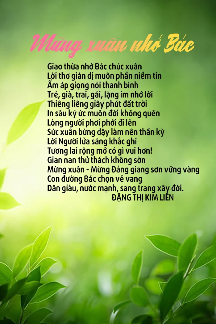 Mừng xuân nhớ Bác