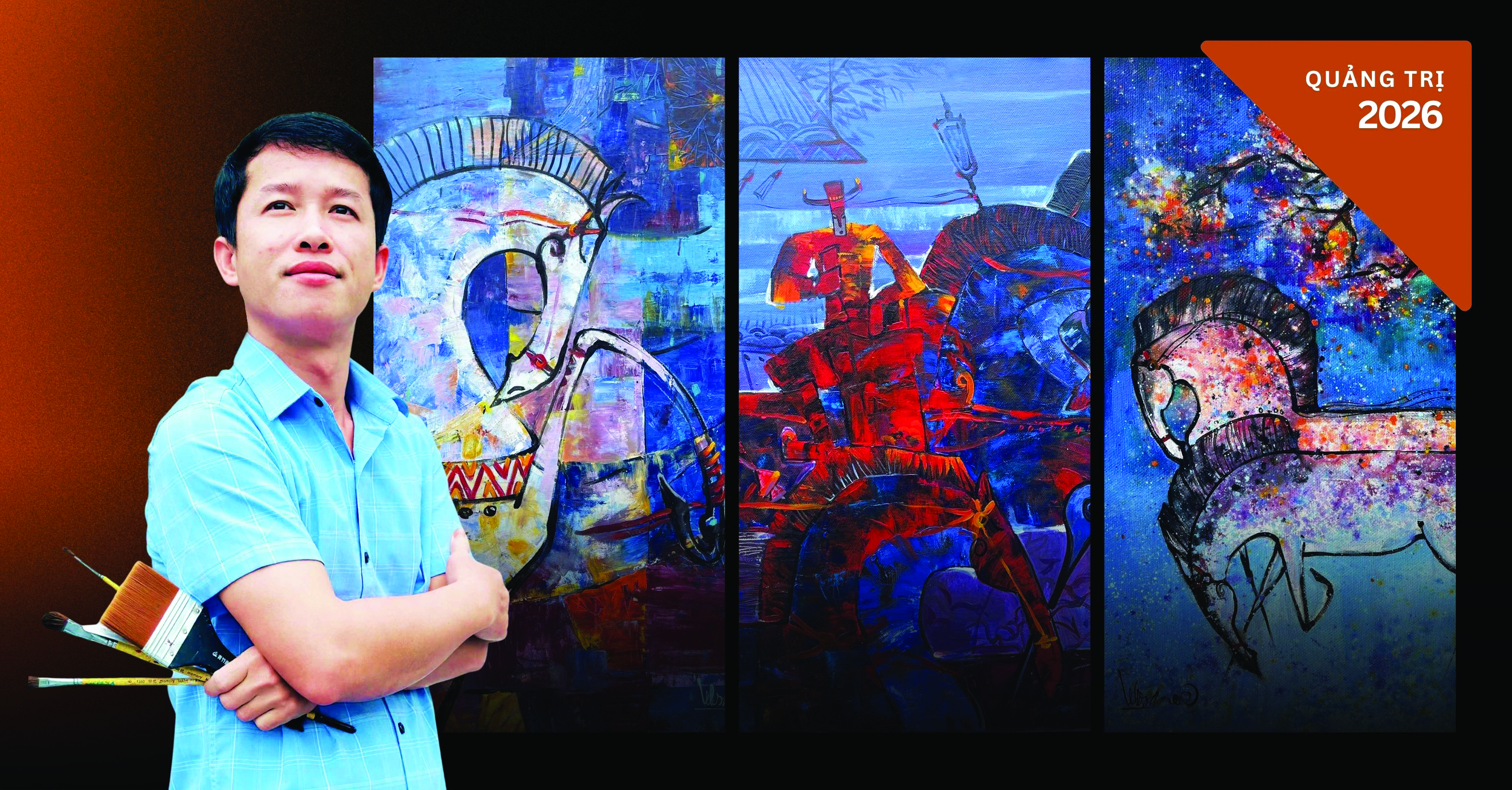 Dụng màu 'dẫn ngựa vào tranh'