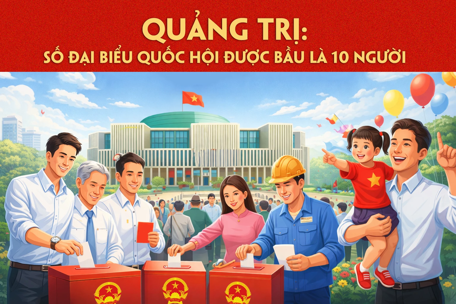 Quảng Trị: Số đại biểu Quốc hội được bầu là 10 người