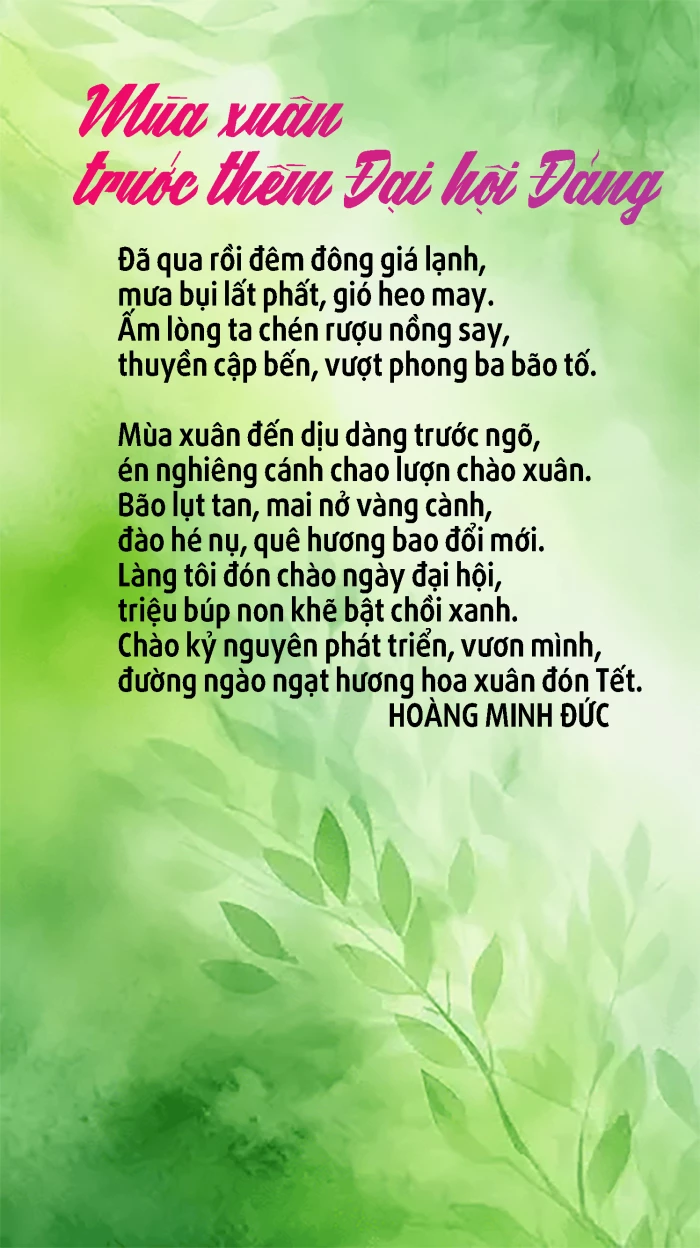 Mùa xuân trước thềm Đại hội Đảng