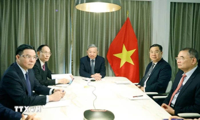 Tổng Bí thư Tô Lâm điện đàm với các nghị sỹ Hoa Kỳ Steve Daines và Bill Hagerty