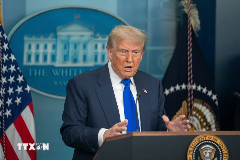 Tổng thống Mỹ Donald Trump. (Ảnh: THX/TTXVN)