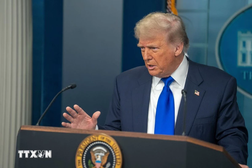 Tổng thống Mỹ Donald Trump. (Ảnh: THX/TTXVN)