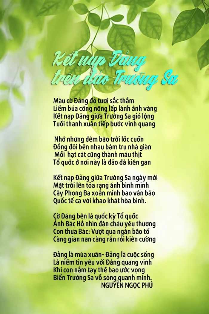 Kết nạp Đảng trên đảo Trường Sa