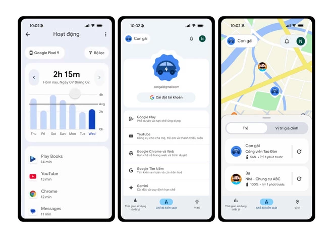 Các tính năng mới được Google cập nhật.
