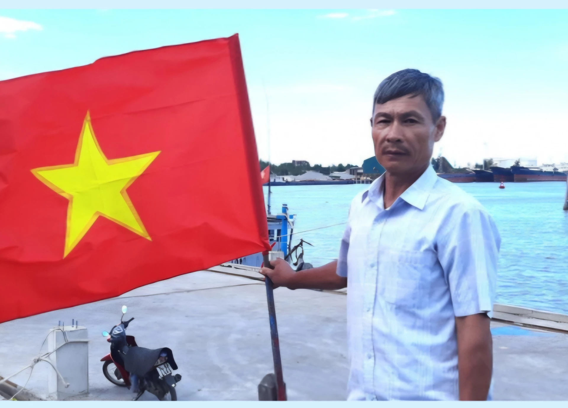 Ngư dân Võ Hồng Thanh - Ảnh: N.L