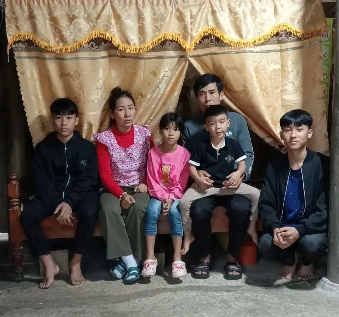 Gia đình ông Cao Hữu Tình - Ảnh: Nh.V