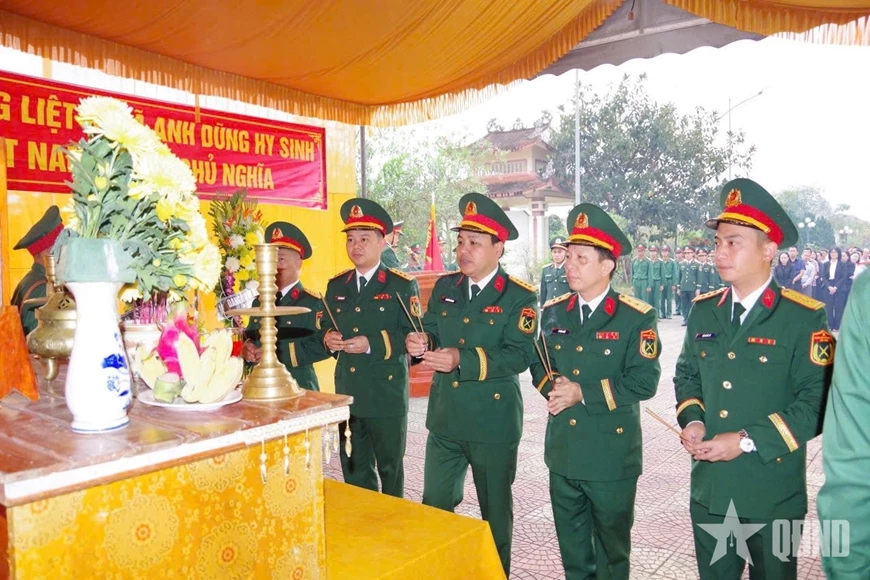 Ngày 9/3, Sư đoàn 968 (Quân khu 4) phối hợp với cấp ủy, chính quyền địa phương xã Cam Lộ, tỉnh Quảng Trị tổ chức lễ truy điệu và an táng 1 hài cốt liệt sĩ do đội tìm kiếm, quy tập hài cốt liệt sĩ Sư đoàn 968 tìm thấy tại khu vực vườn của gia đình ông Lê Văn Cảnh, ở thôn An Phước (xã Cam Lộ, tỉnh Quảng Trị).