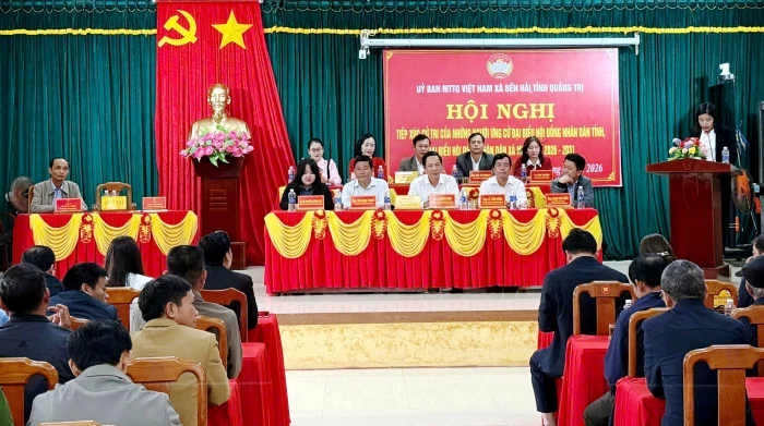 Ứng cử viên đại biểu HĐND tỉnh tiếp xúc cử tri các xã Cồn Tiên, Bến Hải