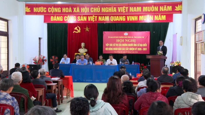 Cử tri phường Nam Đông Hà kỳ vọng vào chương trình hành động của ứng cử viên đại biểu HĐND tỉnh