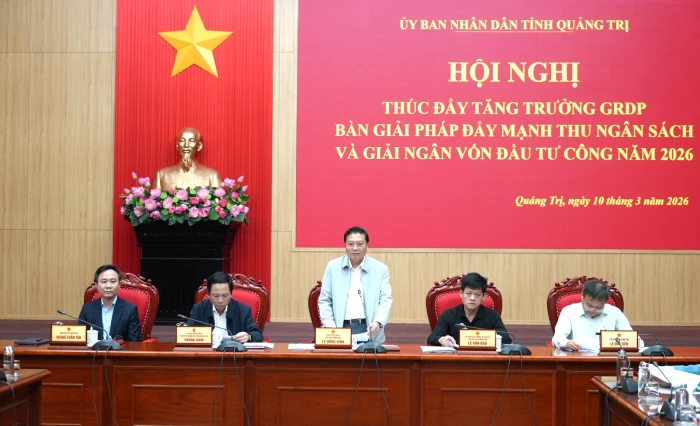 Thúc đẩy tăng trưởng GRDP, thu ngân sách và giải ngân vốn đầu tư công năm 2026