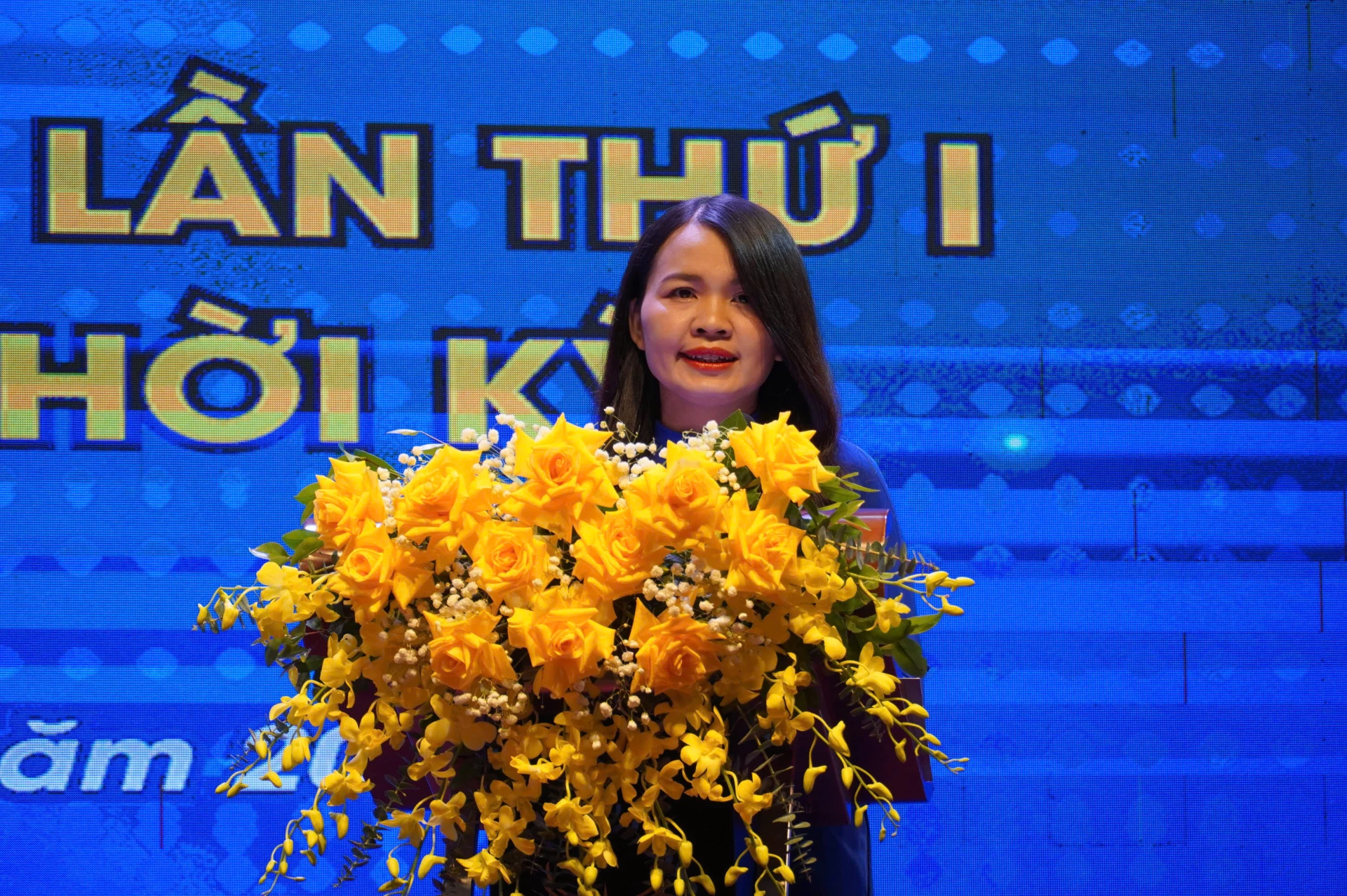 Đồng chí Trần Thị Thu - Bí thư Tỉnh đoàn ôn lại truyền thống 95 vẻ vang của Đoàn 