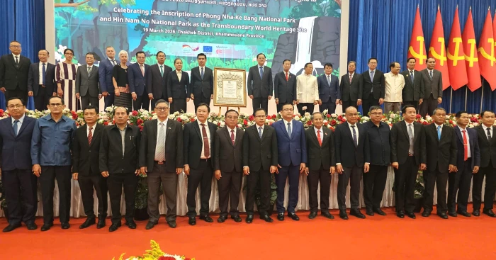 Lãnh đạo tỉnh Quảng Trị tham dự lễ đón nhận danh hiệu Di sản thiên nhiên thế giới Vườn Quốc gia Hin Nam Nô (Lào)