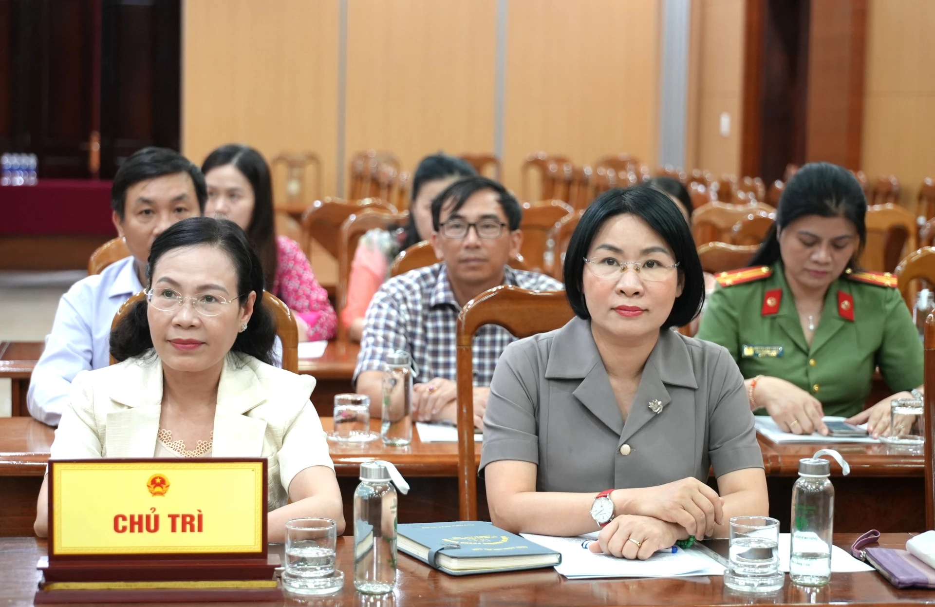 Các đại biểu tham dự hội nghị tại điểm cầu tỉnh Quảng Trị - Ảnh: T.Đ