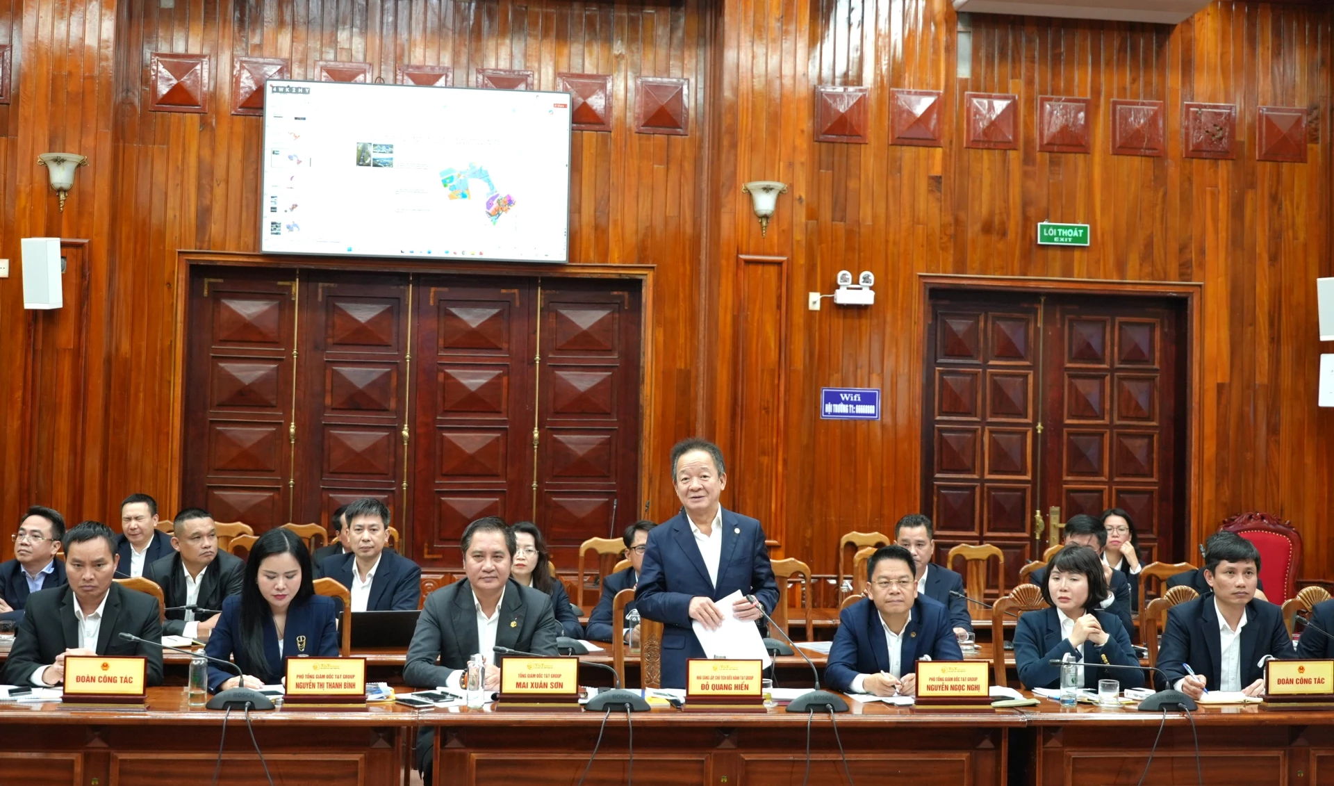 Quang cảnh buổi làm việc - Ảnh: T.Đ