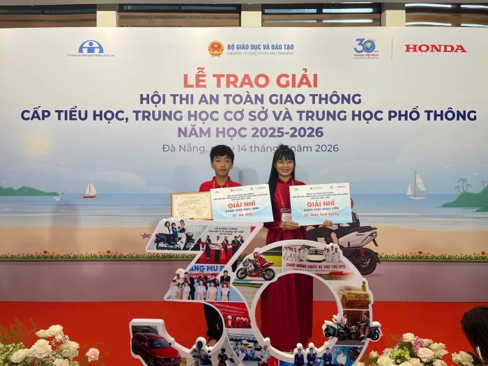 Quảng Trị giành 2 giải Nhì tại hội thi 'An toàn giao thông' năm học 2025-2026
