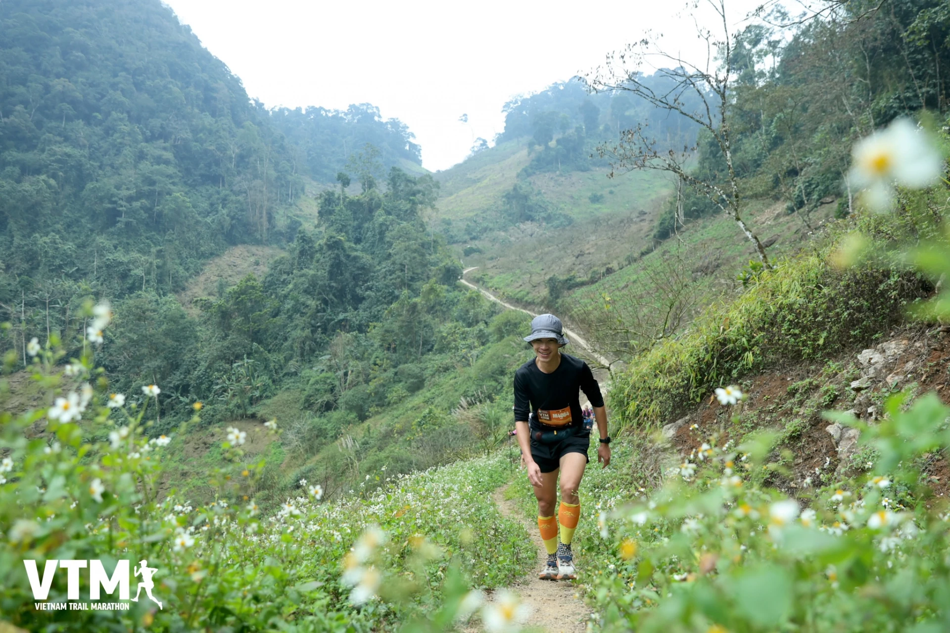 Anh Trần Trọng Nhân tại giải Vietnam Trail Marathon 2025 - Ảnh: Q.N