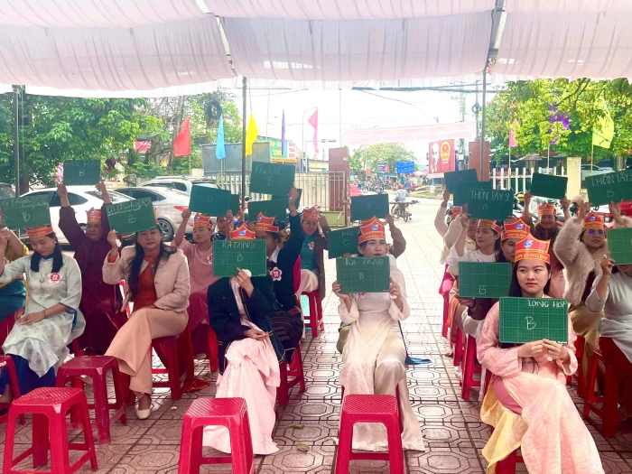 Sôi nổi hội thi 'Rung chuông vàng' tìm hiểu nghị quyết và pháp luật bầu cử tại xã Lao Bảo