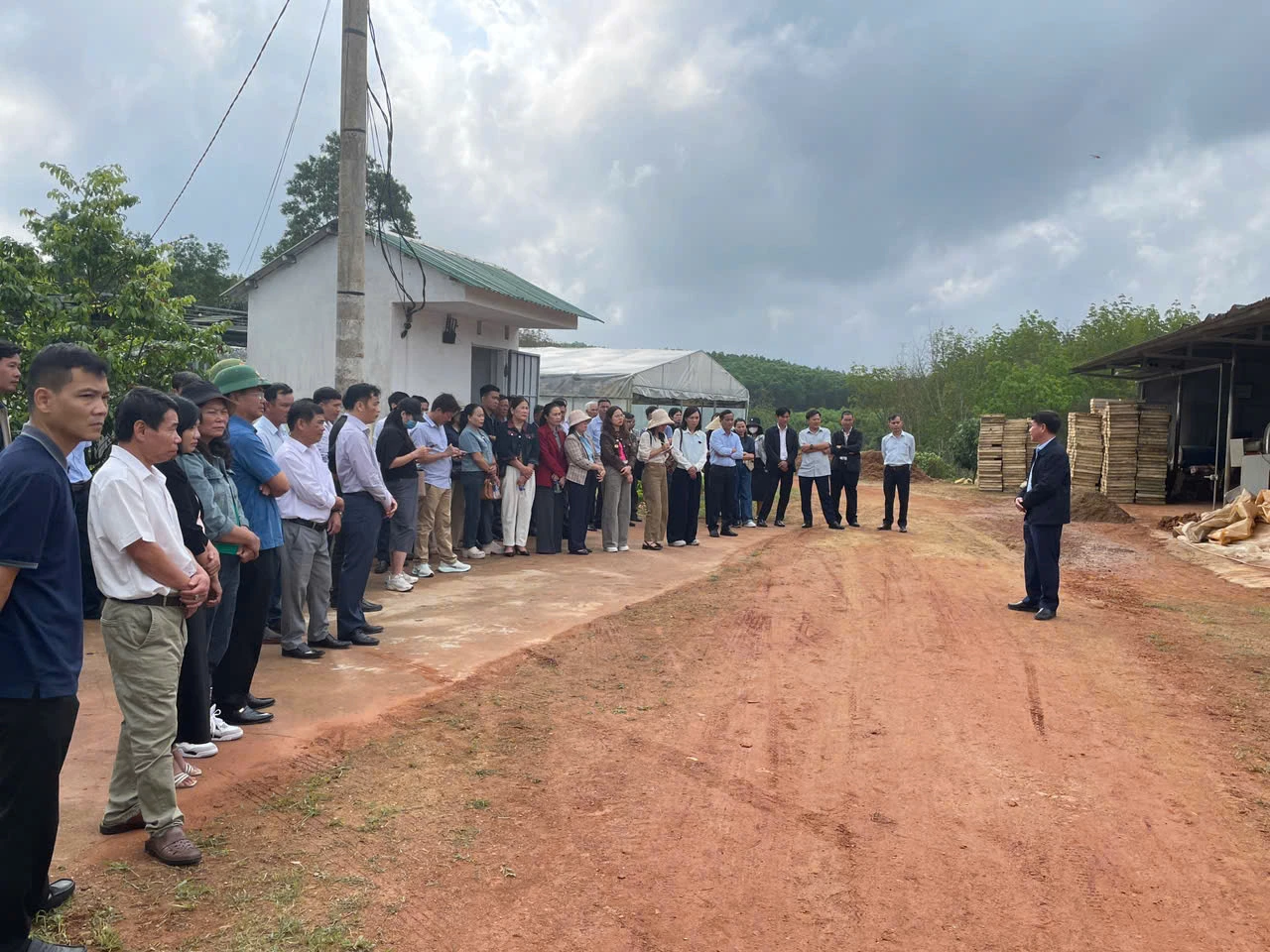 Các đại biểu tham quan thực địa 