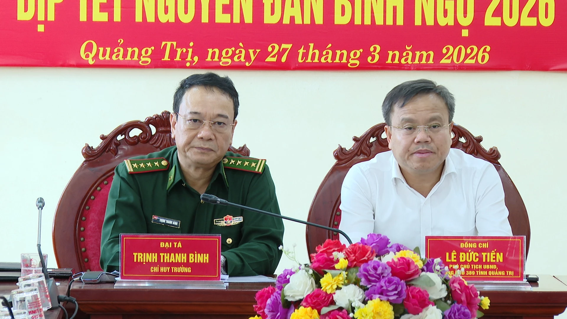 Đồng chí Lê Đức Tiến, Phó Chủ tịch UBND tỉnh, Trưởng Ban Chỉ đạo 389 tỉnh dự hội nghị - Ảnh: B.N