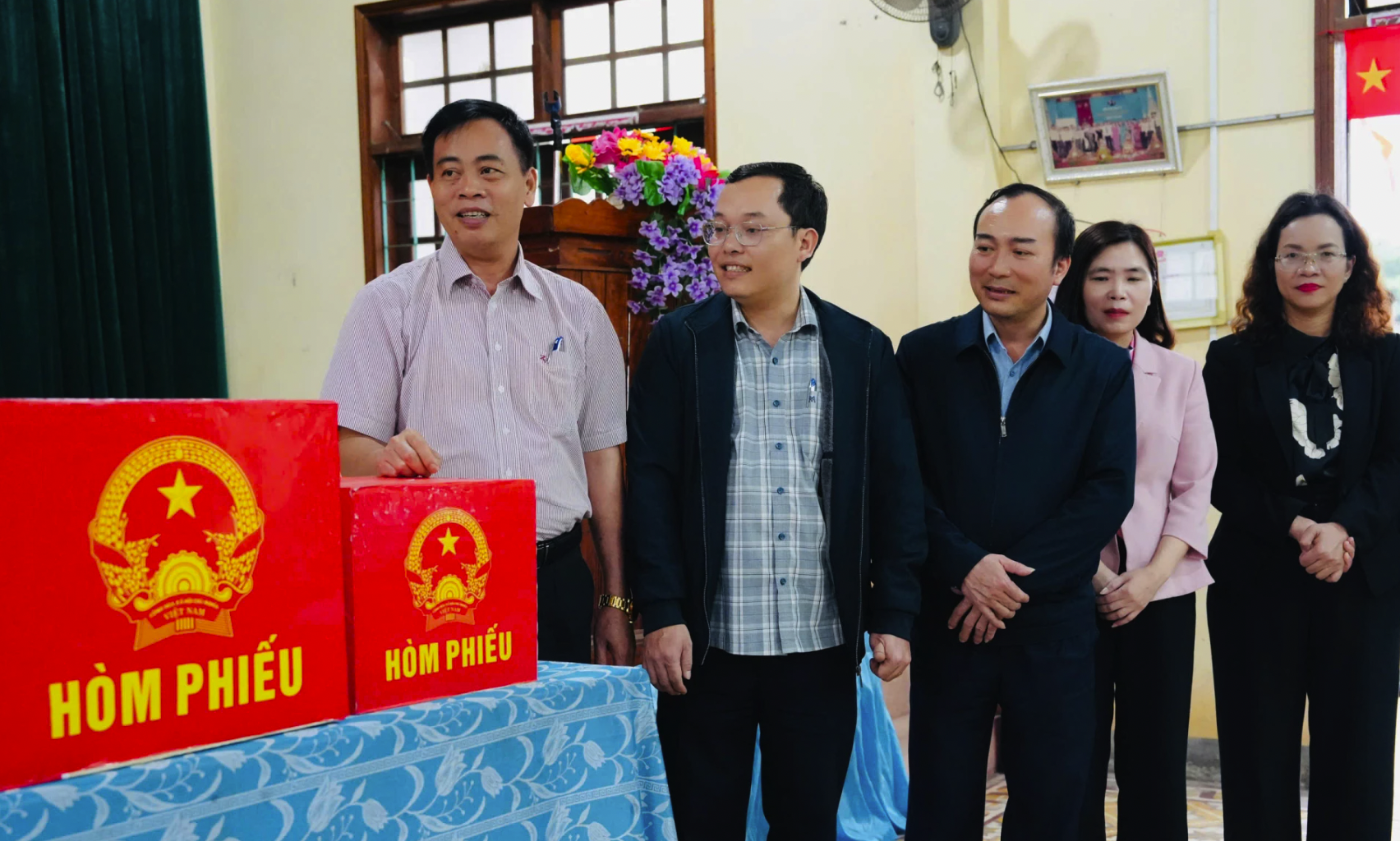 Đến thời điểm hiện tại, công tác chuẩn bị bầu cử tại xã Triệu Phong đã cơ bản đã hoàn tất - Ảnh: Mỹ Nhị