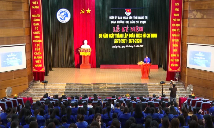 Đoàn Trường cao đẳng sư phạm Quảng Trị kỷ niệm 95 năm Ngày thành lập Đoàn TNCS Hồ Chí Minh