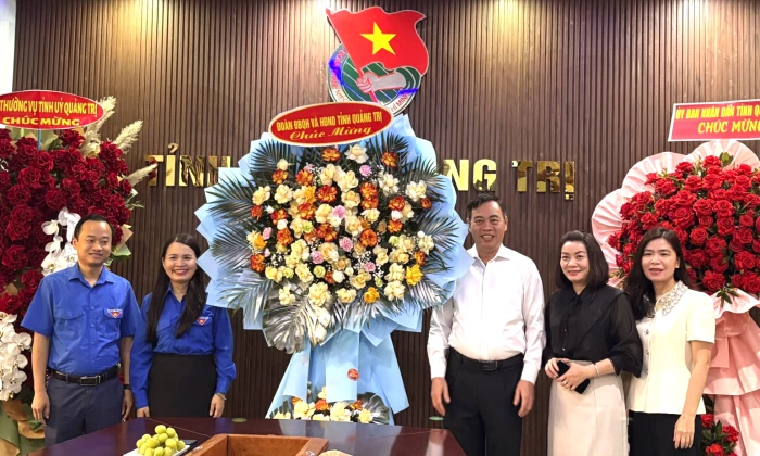 Lãnh đạo tỉnh thăm, chúc mừng Tỉnh đoàn nhân kỷ niệm 95 năm Ngày thành lập Đoàn TNCS Hồ Chí Minh