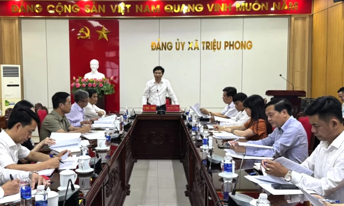 Công bố Quyết định kiểm tra của Ban Thường vụ Tỉnh ủy đối với Ban Thường vụ Đảng ủy các xã