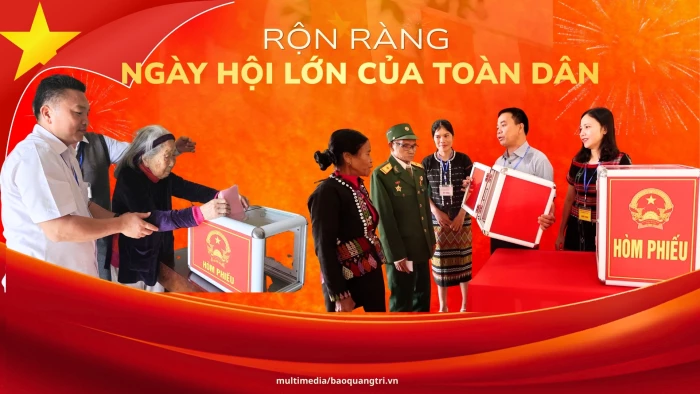 Rộn ràng ngày hội lớn của toàn dân