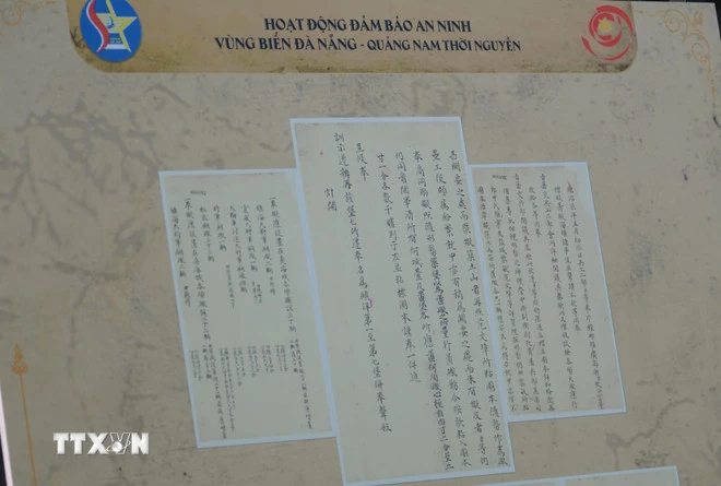 Di sản Tư liệu Thế giới Châu bản triều Nguyễn. (Ảnh: Văn Dũng/TTXVN)