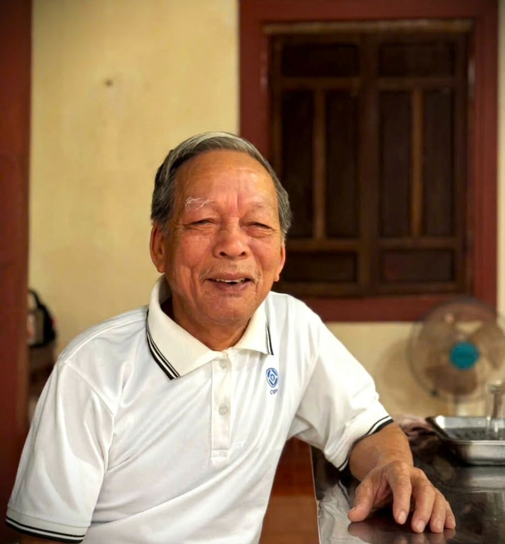 Cử tri Nguyễn Hữu Thới, thôn Tân Mỹ, xã Cửa Tùng- Ảnh: M.L