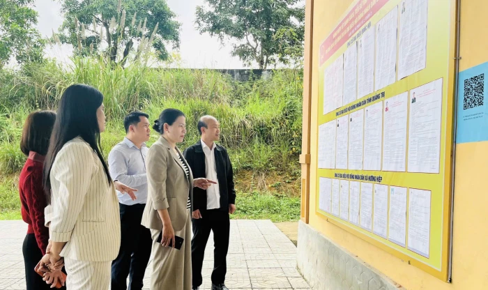 Kiểm tra công tác chuẩn bị bầu cử tại các xã Hướng Hiệp, Ba Lòng và Đakrông