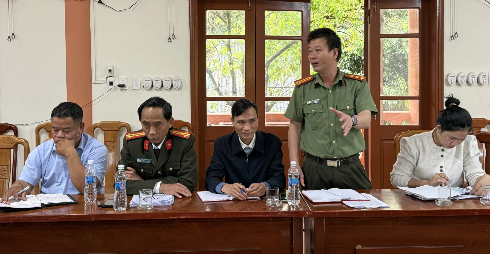 Tình hình ANTT trên địa bàn xã Đakrông được triển khai mạnh mẽ - Ảnh: Mỹ Nhị 