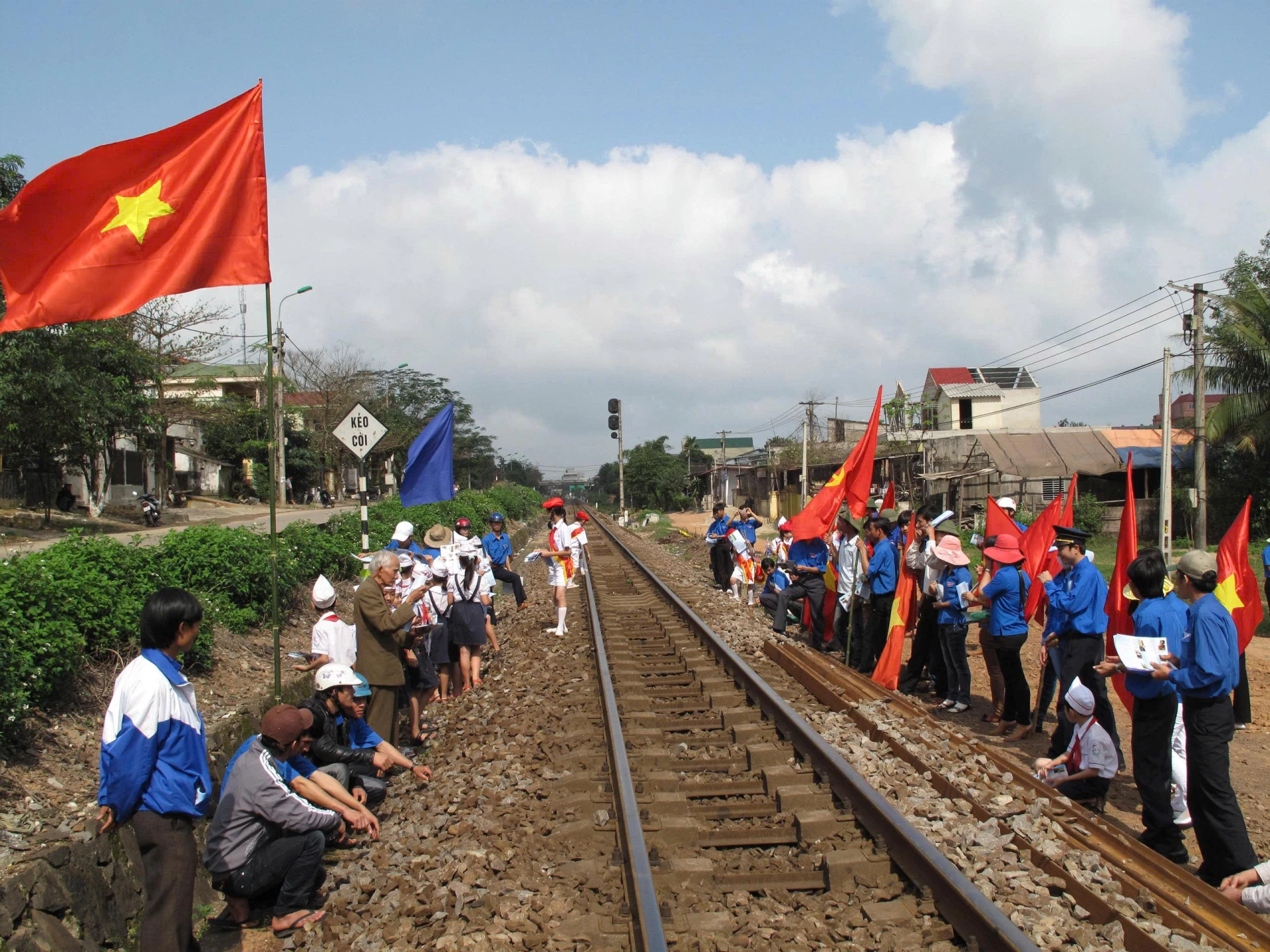 Mô hình “Đoạn đường ông cháu cùng chăm” ở phường Đông Hà - Ảnh: Q.N