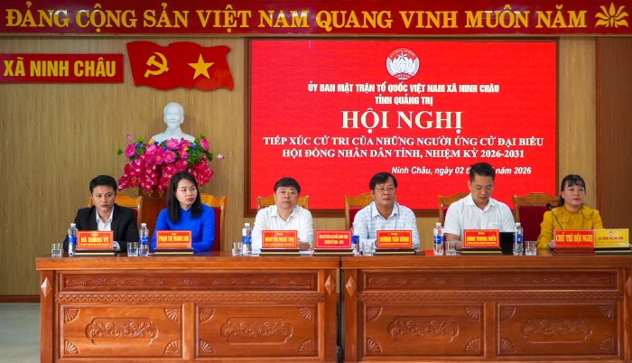 Các ứng cử viên đại biểu HĐND tỉnh tiếp xúc cử tri tại đơn vị bầu cử số 12