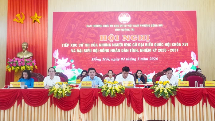 Tiếp xúc cử tri tại phường Đồng Hới và xã Quảng Ninh: Các ứng cử viên nhấn mạnh trách nhiệm với Nhân dân